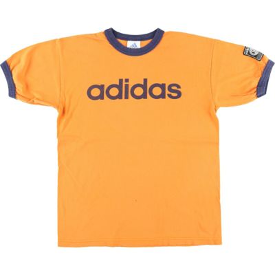 古着 90~00年代 アディダス adidas リンガーTシャツ USA製