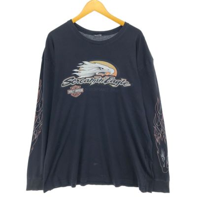 古着 00年代 ハーレーダビッドソン Harley-Davidson ファイヤーパターン ロングTシャツ ロンT メンズXL相当 /eaa493786 【中古】 【241007】 ss2503_30