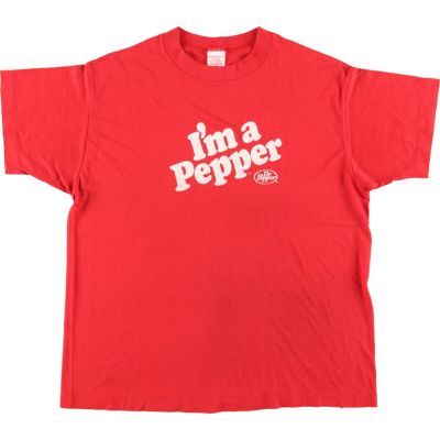 90s DrPepper ドクターペッパー バックプリントTシャツ ポケT 白