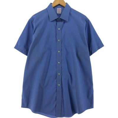 古着 ブルックスブラザーズ Brooks Brothers Est.1818 半袖 コットンシャツ メンズL相当 /eaa536283 【中古】 【250413】