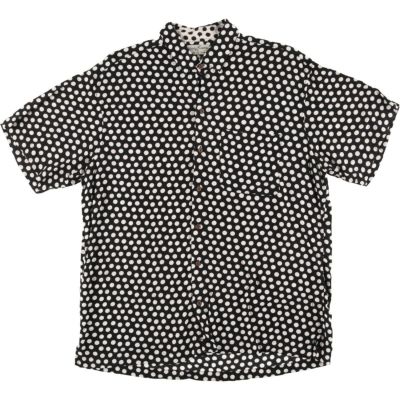 【美品】90s ゲス ジーンズ 和柄 半袖シャツ XL レーヨン 虎 竹 古着 美品】90s ゲス ジーンズ 和柄 半袖シャツ XL レーヨン 虎 竹
