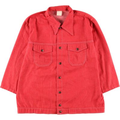 古着 総柄 花柄 七分袖 カットソー USA製 レディースS相当