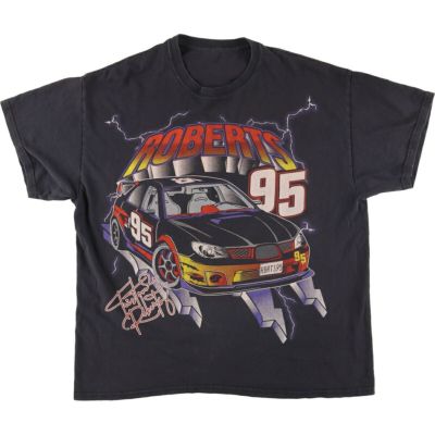 古着 90年代 フルーツオブザルーム FRUIT OF THE LOOM NASCAR ナスカー THE BLACK KNIGHT レーシング  モーターサイクル バイクTシャツ USA製 メンズL ヴィンテージ /evb005193 【中古】 【240422】 【BT2405】 |  古着屋JAM（ジャム）