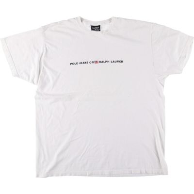 古着 ラルフローレン Ralph Lauren POLO JEANS COMPANY 半袖 ロゴTシャツ USA製 メンズXL相当 /eaa536119 【中古】 【250413】