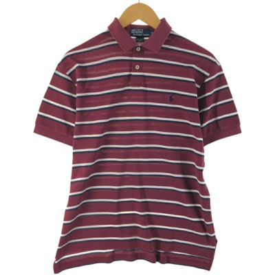 古着 ラルフローレン Ralph Lauren POLO by Ralph Lauren 半袖 ボーダー ポロシャツ メンズS相当 /eaa537314 【中古】 【250413】