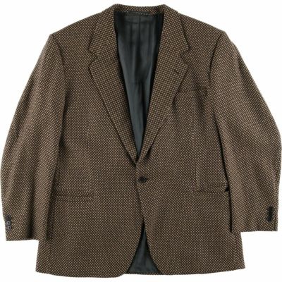 古着 ～90年代 ヴェルサーチ VERSACE 総柄 ウールテーラードジャケット