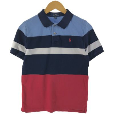 古着 ラルフローレン Ralph Lauren POLO Ralph Lauren 半袖 ボーダー ポロシャツ レディースM相当 /eaa538182 【中古】 【250414】 【Elulu/エルル】