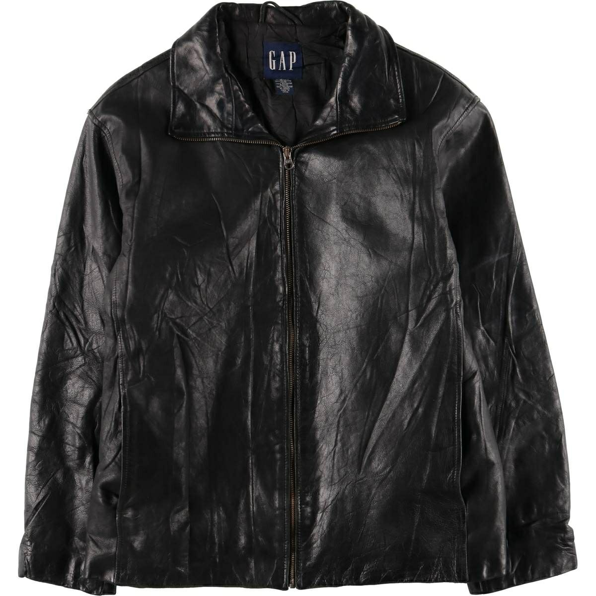 古着 00年代 ギャップ GAP トラッカータイプ レザージャケット メンズM  