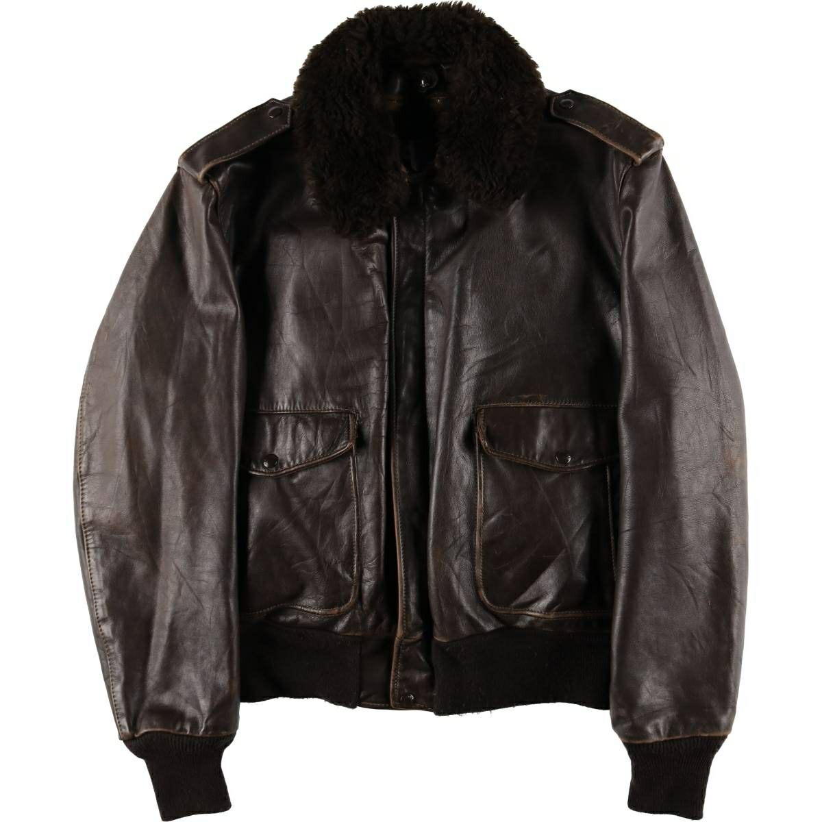 古着 ショット SCHOTT G-1タイプ レザーフライトジャケット USA製