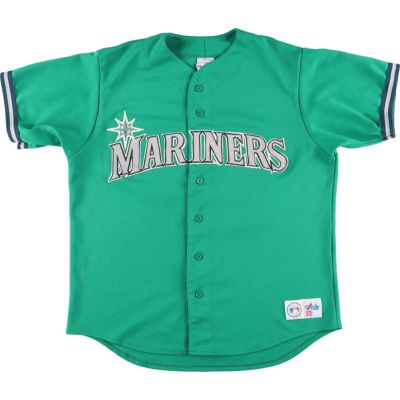 古着 MAJESTIC MLB SEATTLE MARINERS シアトルマリナーズ ゲームシャツ ...