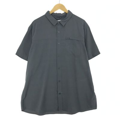 期間限定のお買い得商品 古着 メンズ チェックシャツ コットン 半袖 Columbia コロンビア 半袖シャツ