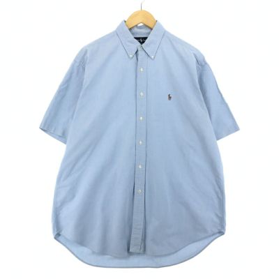 T5688 Ralph Lauren BLAKE 半袖シャツ 古着 90s Ralph Lauren 「BLAKE」 凸凹 マルチ チェック 半袖 BD
