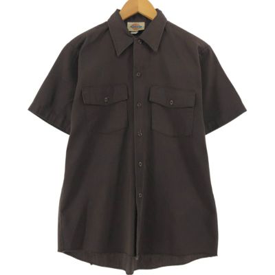 古着 80～90年代 ディッキーズ Dickies 半袖 ワークシャツ USA製 メンズM相当 ヴィンテージ /eaa509316 【中古】 【250414】