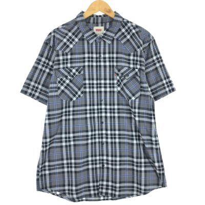 古着 リーバイス Levi's 長袖 ブラックデニム ウエスタンシャツ