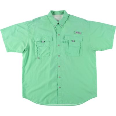 古着 コロンビア Columbia PFG OMNI-SHADE ギンガムチェック