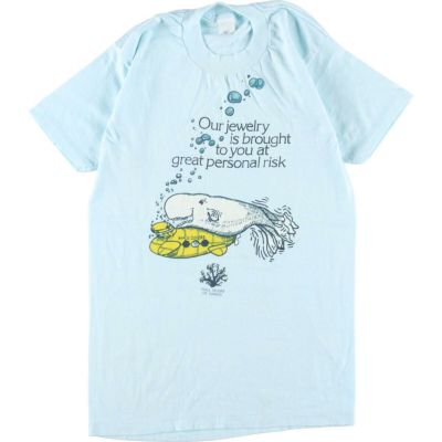 古着 80年代 5050 プリントTシャツ USA製 レディースS ヴィンテージ