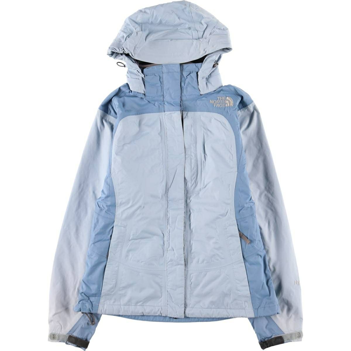 （美品）ザ・ノースフェイスUS古着　スノーウェア　水色/アイボリー　レディースM 古着 ザノースフェイス THE NORTH FACE HYVENT ハイベント マウンテン