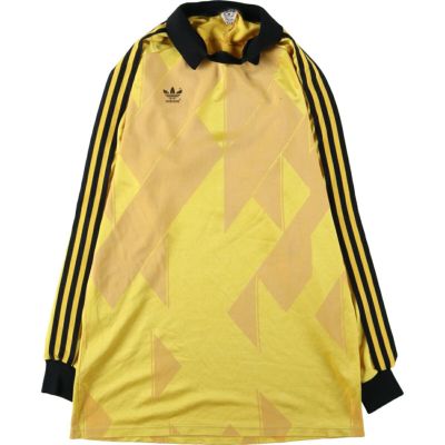 古着 80年代 アディダス adidas 総柄 襟付き サッカー