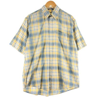 古着 90年代 ノーティカ NAUTICA 半袖 ボタンダウン チェックシャツ メンズM相当 ヴィンテージ /eaa536557 【中古】 【250415】