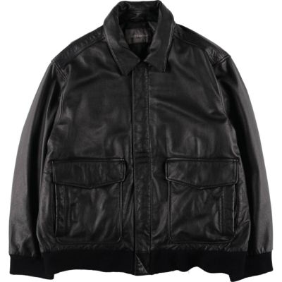 古着 90～00年代 クラフトアンドバロー CROFT&BARROW A-2タイプ 中綿入り レザーフライトジャケット メンズXL相当 /eaa538663 【中古】 【250416】