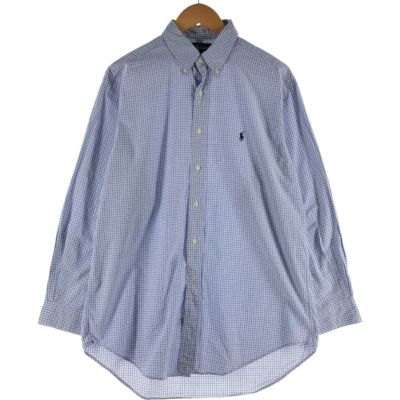 古着 ラルフローレン Ralph Lauren YARMOUTH 長袖 ボタンダウンチェックシャツ メンズL相当 /eaa536484 【中古】 【250417】