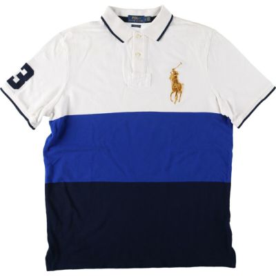 古着 ラルフローレン Ralph Lauren POLO RALPH LAUREN CLASSIC FIT ビッグポニー 半袖 ラガーシャツ メンズL /eaa444824 【中古】 【240501】 【SS2409_30%】