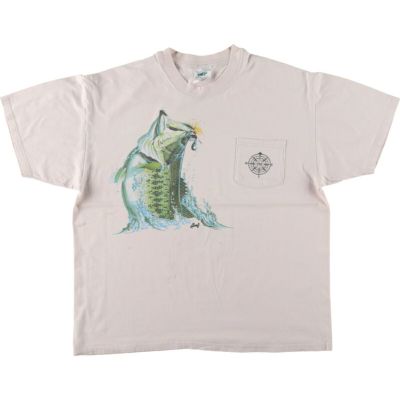 古着 90年代 TSF 魚柄 アニマルTシャツ メンズXL相当 ヴィンテージ /eaa493705 【中古】 【241012】