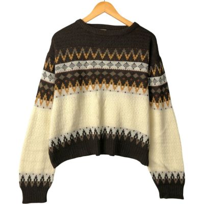 古着 マックレガー McGREGOR フェアアイル柄 アクリルニットセーター