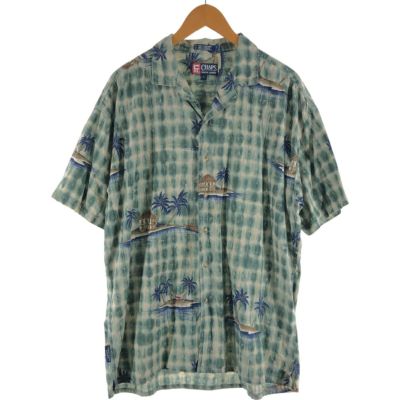 ラルフローレン ハワイアン アロハシャツ 90年代 M 90s 90年代 ポロスポーツ ラルフローレン 半袖シャツ オープン