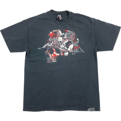80'sミリタリースカルデザインTシャツ Mサイズ Metallica スカルデザイン Tシャツ Mサイズ ⑺ メタリカ SR5A1