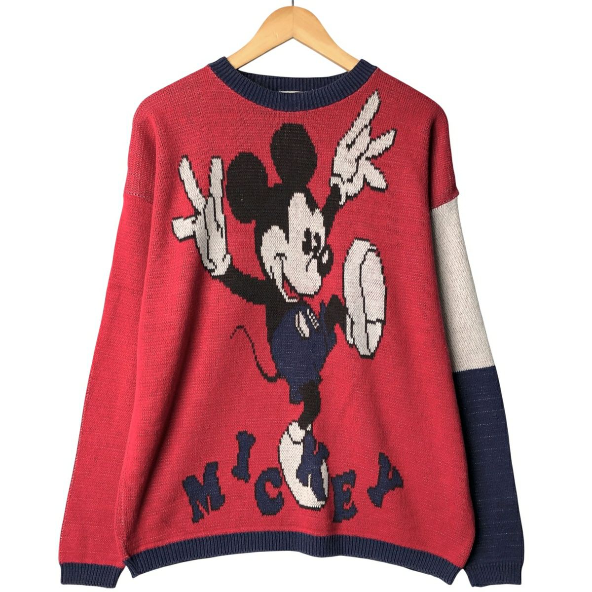 古着 THE DISNEY STORE MICKEY MOUSE ミッキーマウス ニットセーター