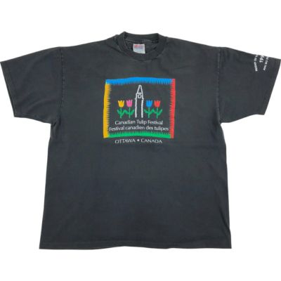 古着 90年代 ヘインズ Hanes HEAVYWEIGHT プリントTシャツ USA製 メンズXL相当 ヴィンテージ /eaa536195 【中古】 【250418】