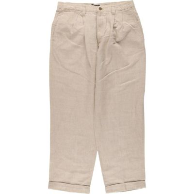 古着 90年代 ドッカーズ DOCKERS Khakis RELAXED FIT ツータック コットン×リネンパンツ スラックス メンズw32相当 ヴィンテージ /eaa535956 【中古】 【250418】
