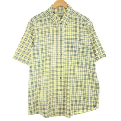 90's L.L.BEAN BLAKE シアサッカー ストライプ B.D.シャツ 表記