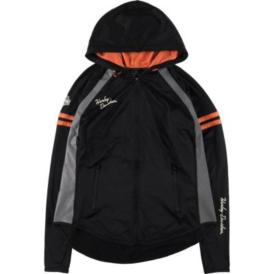 古着 ハーレーダビッドソン Harley-Davidson ドット柄 バックプリント フード付き ウインドブレーカー レディースXL相当 /eaa533916 【中古】 【250418】 【Elulu/エルル】