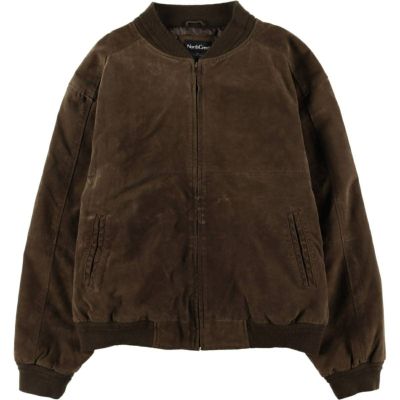 古着 MARTIN ゴートスエードレザーブルゾン メンズL相当