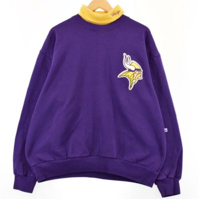 90年代 LOGO7 NFL Minnesota Vikings ミネソタバイキングス プリントスウェットシャツ トレーナー メンズM ヴィンテージ /eaa274287