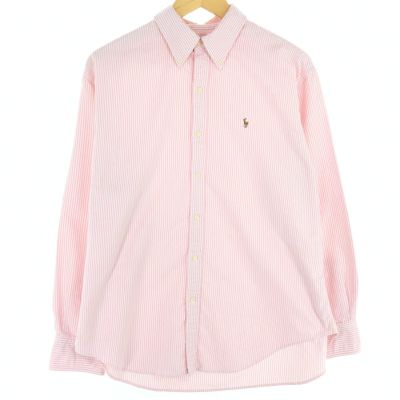 古着 ラルフローレン RALPH LAUREN SPORT 長袖 ボタンダウンストライプシャツ レディースXL 長袖 /eaa445764 【中古】 【240503】 ss2503_30