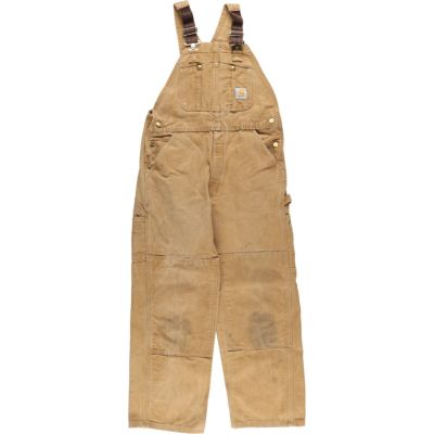 古着 カーハート Carhartt ヒッコリーストライプ ダブルニー