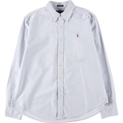 古着 ラルフローレン Ralph Lauren CLASSIC FIT クラシックフィット 長袖 ボタンダウンストライプシャツ レディースL相当 /eaa539850 【中古】 【250419】 【ADEL/アデル】
