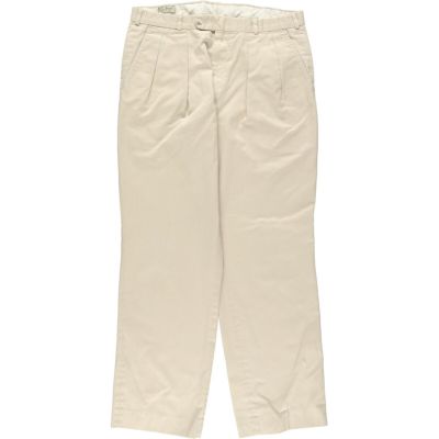 古着 80年代 エルエルビーン L.L.Bean ツータック リネンパンツ