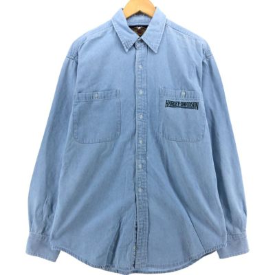 古着 ハーレーダビッドソン Harley-Davidson 長袖 デニムシャツ メンズL相当 /eaa539296 【中古】 【250419】