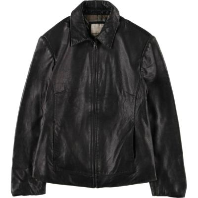 古着 WINSTON WOODS スイングトップタイプ レザーブルゾン