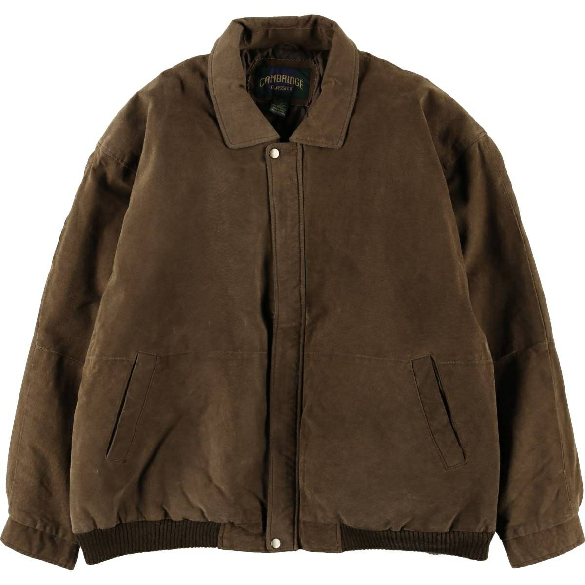 古着 Steer Brand A-2タイプ 中綿入り レザーフライトジャケット  