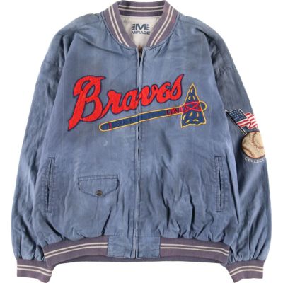 古着 MLB ATLANTA BRAVES アトランタブレーブス リバーシブル コットン