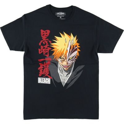 古着 BLEACH ブリーチ 黒崎一護 アニメ キャラクタープリントT