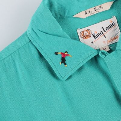 古着 60年代 KING LOUIE オープンカラー ボウリングシャツ