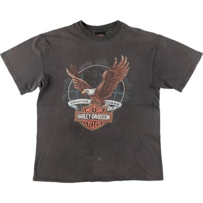 古着 ハーレーダビッドソン Harley-Davidson 鷲柄 イーグル柄