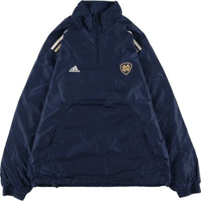 古着 アディダス adidas NOTRE DAME ノートルダム大学 カレッジ ハーフジップ ナイロンプルオーバー メンズM相当  /eaa496379 【中古】 【241014】 | 古着屋JAM（ジャム）