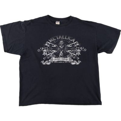 古着半袖バンドtシャツ メタリカスカル バックプリント パスヘッドXL白ホワイト バンドt】METALLICA メタリカ スカル パスヘッド バンドTシャツ